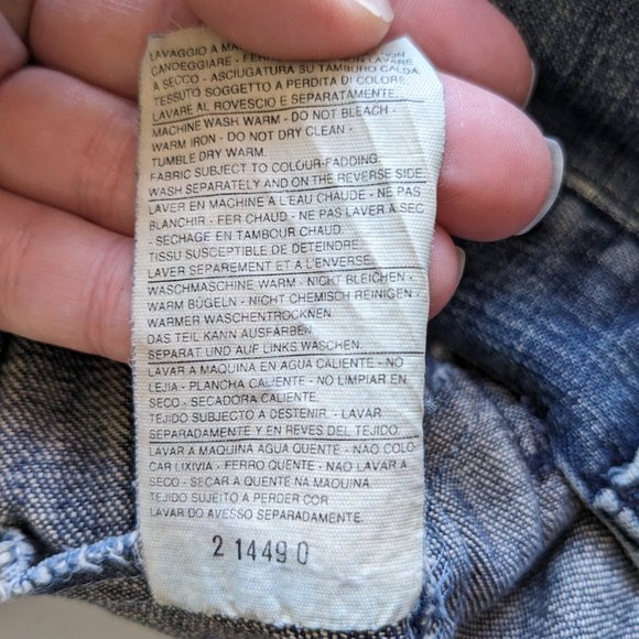 United Colors of Benetton Denim Jacket 100% Cotton Size Small Utility Classic - Picture 10 of 14